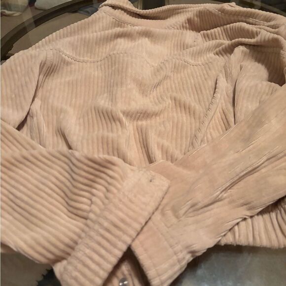 Mono B Cream Corduroy Jacket with Silver Accents - Picture 3 of 3